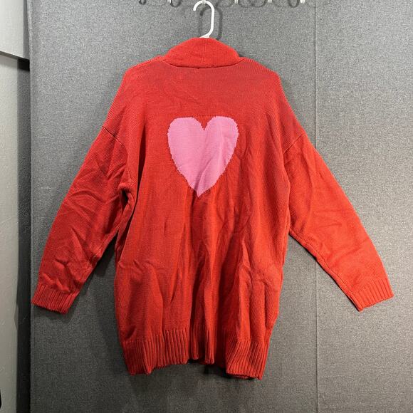 Candace Cameron Bure Regular Novelty Cardigan Azalea Pink Size X-Large - Picture 1 of 11